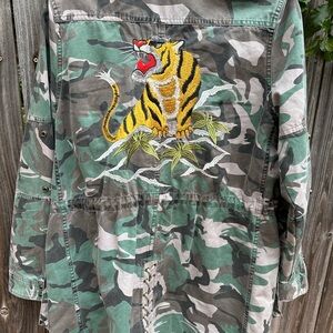 Pam & Gels tiger camo jacket